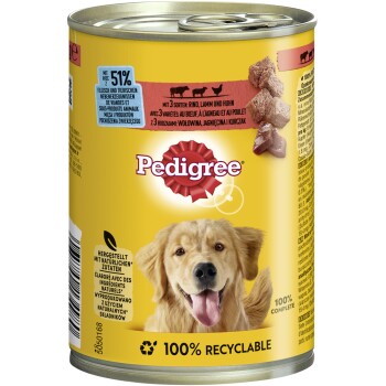 Pedigree Classic 12 x 400 g Wołowina, jagnięcina i kurczak