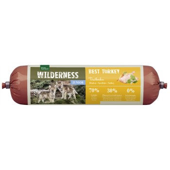 REAL NATURE WILDERNESS Junior kiełbasa Best Turkey – indyk z gryką i jabłkiem 800 g