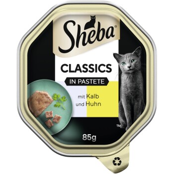 Sheba Classics Paszteciki 22 x 85 g Cielęcina i kurczak