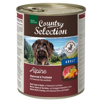 REAL NATURE Country Selection 6 x 800 g Alpine z wołowiną alpejską i indykiem