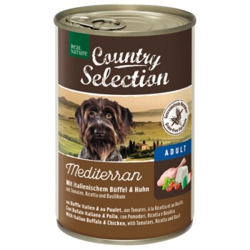 REAL NATURE Country Selection Adult 6 x 400 g Mediterran z bawołem i kurczakiem