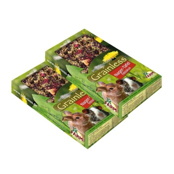 JR Farm Grainless Tabliczka dla gryzoni i innych małych zwierząt, z hibiskusem 2x125 g