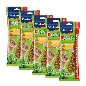 Vitakraft Kräcker dla królików miniaturowych 5 x 2 szt. Mniszek lekarski i marchew