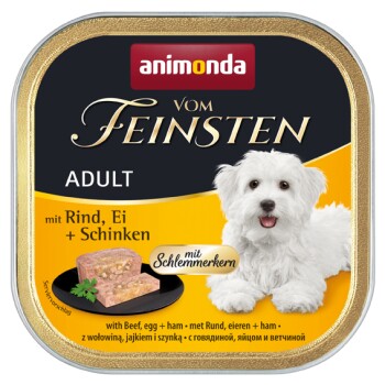 animonda Vom Feinsten Adult 22 x 150 g Wołowina, jajko i szynka z nadzieniem