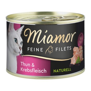 Miamor Feine Filets Naturell Tuńczyk i mięso z raka 12x156 g