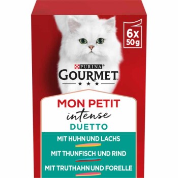 GOURMET Mon Petit Intense 8 x 6 x 50 g Duety z mięsem i rybą