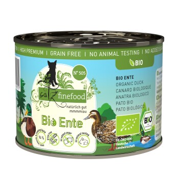 Catz finefood karma mokra dla kota organic adult Nr 505 Kaczka 6x200 g