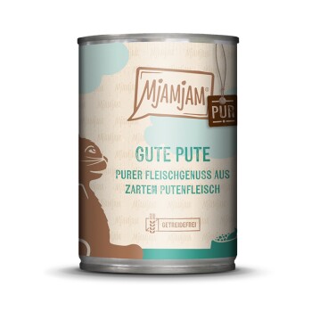 MjAMjAM mokra karma dla kota dorosłego, Czysta przyjemność mięsa 6x400 g Indyk