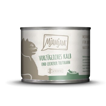 MjAMjAM mokra karma dla kota dorosłego 6x200 g Cielęcina z indykiem