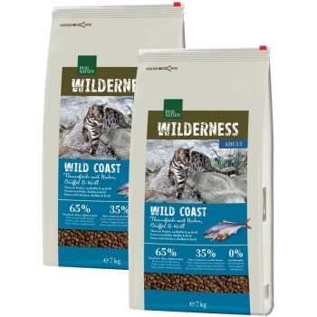 REAL NATURE Wilderness Wildcoast Adult Tuńczyk z kurczakiem, bawołem i krylem 2x7 kg