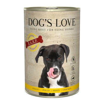 DOG'S LOVE Adult czyste mięso B.A.R.F. 6 x 400 g Kurczak