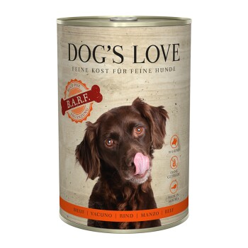 DOG'S LOVE Adult czyste mięso B.A.R.F. 6 x 400 g Wołowina