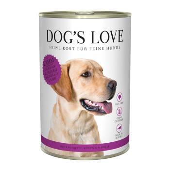 DOG'S LOVE Adult Classic 6 x 400 g Jagnięcina z ziemniakami i dynią