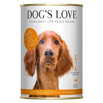 DOG'S LOVE Junior Indyk z cukinią 6x400 g