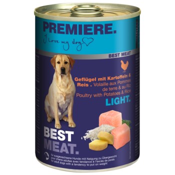PREMIERE Best Meat Light Drób z ryżem 6x400 g