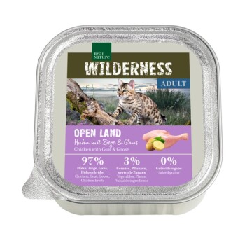 REAL NATURE WILDERNESS Adult 16 x 100 g Open Land Kurczak z kozą i gęsią