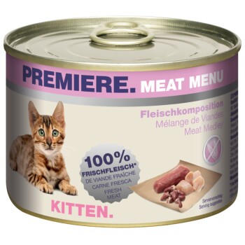 PREMIERE Meat Menu Kitten Kompozycja mięsna 6x200 g
