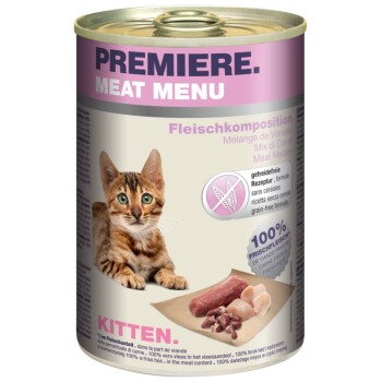 PREMIERE Meat Menu Kitten Kompozycja mięsna 6x400 g
