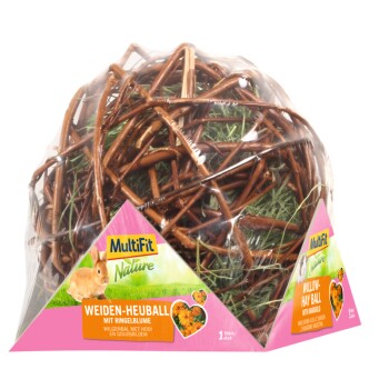 MultiFit Wiklinowa kula z sianem z kwiatami nagietka 80 g