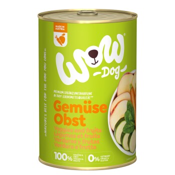 WOW Adult 100% Warzywa, owoce 6x400g