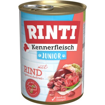 RINTI Kennerfleisch Junior 12 x 400 g Wołowina