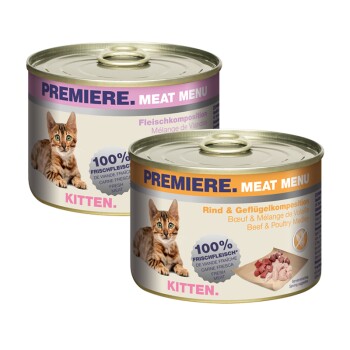 PREMIERE Meat Menu Kitten Opakowanie mieszane 6 x 200 g