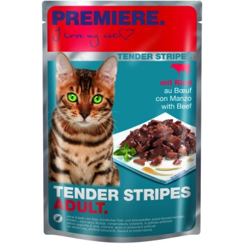 PREMIERE Tender Stripes Wołowina 28x85 g
