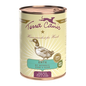 Terra Canis Classic Adult 6 x 400 g Kaczka z naturalnym ryżem, gruszką i sezamem