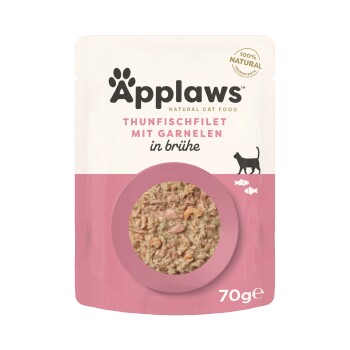Applaws mokra karma dla dorosłych kotów Filet z tuńczyka i krewetki pacyficzne 12x70 g
