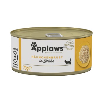 Applaws mokra karma dla kota Adult w bulionie Pierś z kurczaka 24x70 g