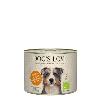 DOG'S LOVE BIO 6 x 200 g Indyk z szarłatem i dynią
