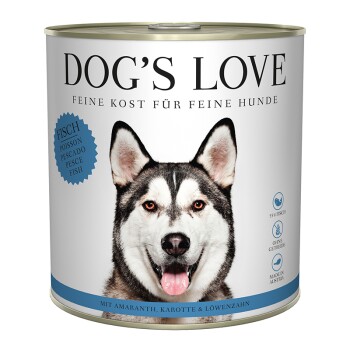 DOG'S LOVE Adult Classic 6 x 800 g Ryba z szarłatem i marchewką