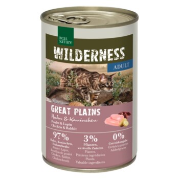REAL NATURE WILDERNESS Adult Great Plains Kurczak i królik 6x400 g