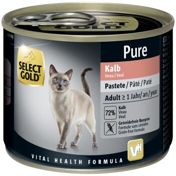 SELECT GOLD Pure Adult Pasztet Cielęcina 6x200 g