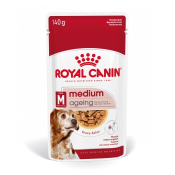 ROYAL CANIN Medium Ageing 10+ w sosie 10x140 g