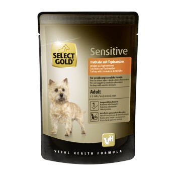SELECT GOLD mokra karma dla psa Sensitive Adult Indyk z topinamburem 12x100 g
