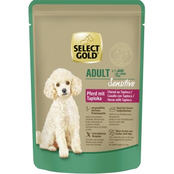 SELECT GOLD mokra karma dla psa Sensitive Adult Konina z tapioką 12x100 g