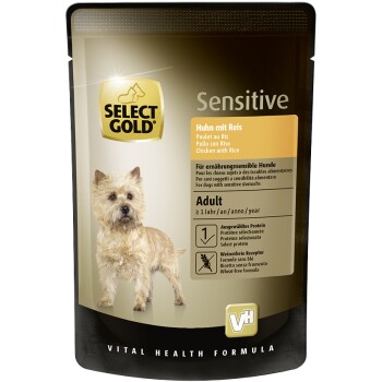 SELECT GOLD mokra karma dla psa Sensitive Adult Kurczak z ryżem 12x100 g
