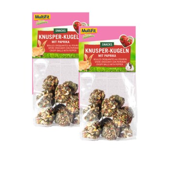 MultiFit Chrupiące kulki z Papryką 2 x 8 szt.