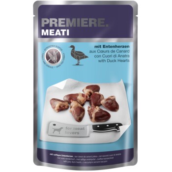 PREMIERE Meati Pouch Adult Kacze serca 5x500 g