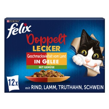 Felix Doppelt Lecker 12 x 85 g Różnorodność smaków z warzywami