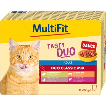 MultiFit Adult Sauce Duo Classic Mix Zestaw mieszany 12x100 g