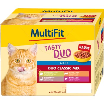 MultiFit Adult Sauce Duo Classic Mix Zestaw mieszany 24x100 g