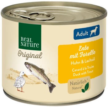 REAL NATURE ADULT Kaczka z pstrągiem 6x200 g