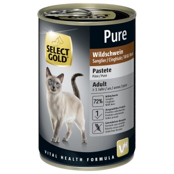 SELECT GOLD Pure Adult Pasztet Dzik 6x400 g