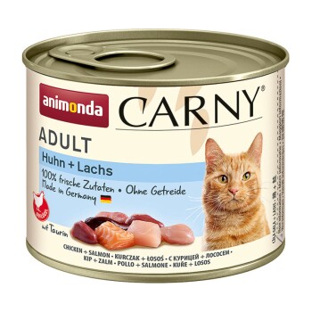 animonda Carny mokra karma dla kota dorosłego Kurczak i łosoś 6x200 g