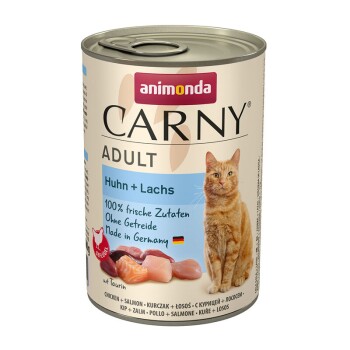 animonda Carny mokra karma dla kota dorosłego 6x400 g Kurczak i łosoś