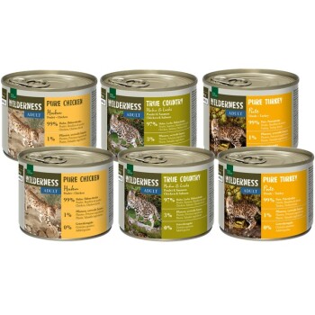 REAL NATURE WILDERNESS Adult Zestaw mieszany 6 x 200 g Zestaw mieszany 3