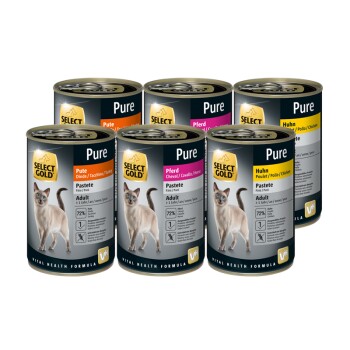 SELECT GOLD Adult Pure Zestaw Mieszany 6x400 g
