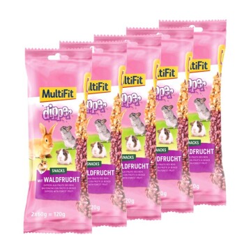 MultiFit Dippers 5 x 2 przekąski Owoce leśne